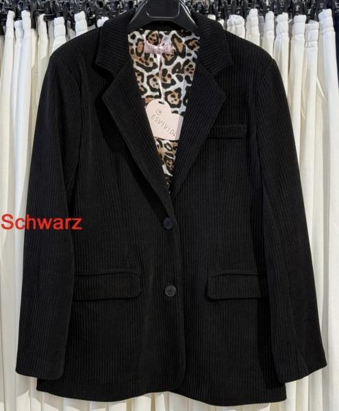 ESViViD Cord-Blazer, schwarz